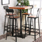 Industrial Brown Solid Wood Table Bar Dining Table for Kitchen Living Room Clearhalo 'Bar Furniture' 'Bar Tables' 'bar_tables' 'furn' 'furn_bar_tables' 'Furniture' 'Kitchen & Dining Furniture' 1200x1200_cbb5bfd7-7318-4ea3-b148-4dfca1984a75
