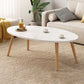 Contemporary Wooden Single Coffee Table 4 Legs Cocktail Table