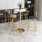Glam Style Marble Top Counter Table Gold Base Bar Table for Living Room 42-inch Height Clearhalo 'Bar Furniture' 'Bar Tables' 'bar_tables' 'furn' 'furn_bar_tables' 'Furniture' 'furniture_bar_tables' 'Kitchen & Dining Furniture' 'kitchen&dining_furn' 'kitchen' 1200x1200_cbb6be60-8cae-4d90-a410-1c2064f39a80