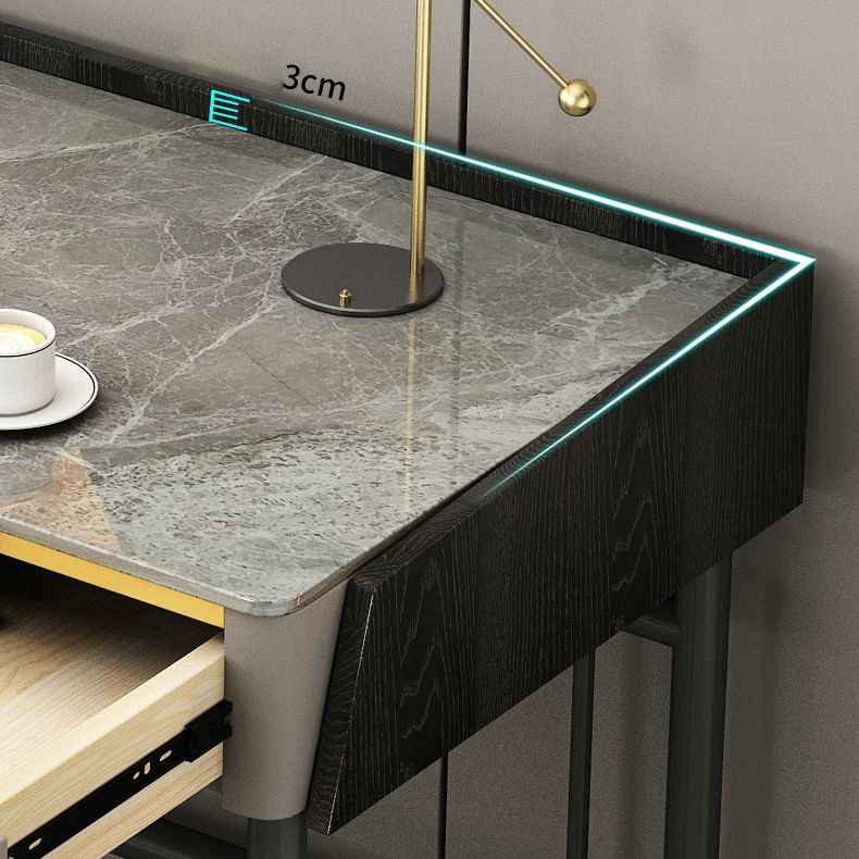 29.53 "h scrivania rettangolare contemporanea banchi di computer antichi