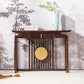Rectangle Shape Contemporary Console Table Walnut Brown Wooden Console Sofa Table