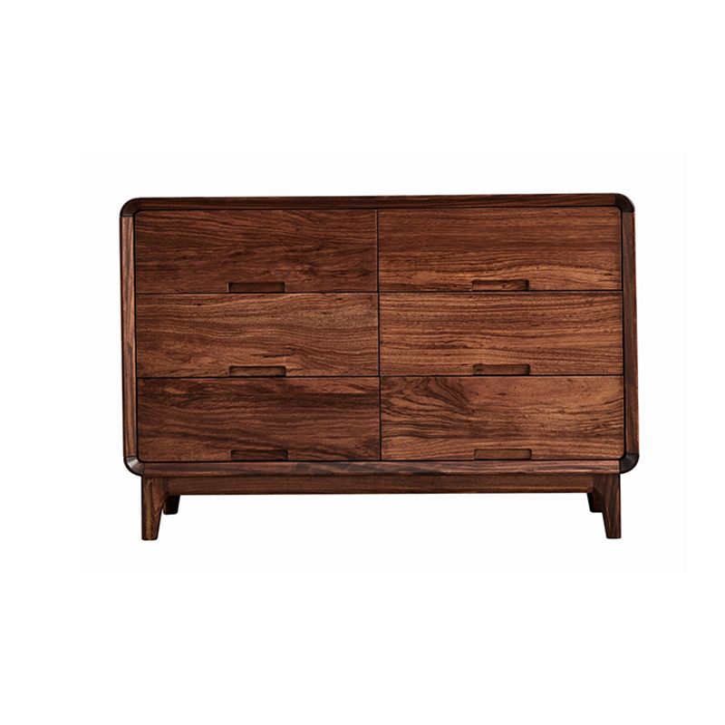 Mid-Century Modern Chest with Drawers and Straight Legs in Solid Wood Clearhalo 'Cabinets & Chests' 'cabinets_chests' 'furn' 'furn_cabinets_chests' 'Furniture' 'Living Room Furniture' 1200x1200_cbbab64f-011d-4479-ab7d-4adc27e24a22