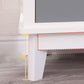 Modern Style Storage Chest Vertical Wood White Storage Chest Dresser with Drawers