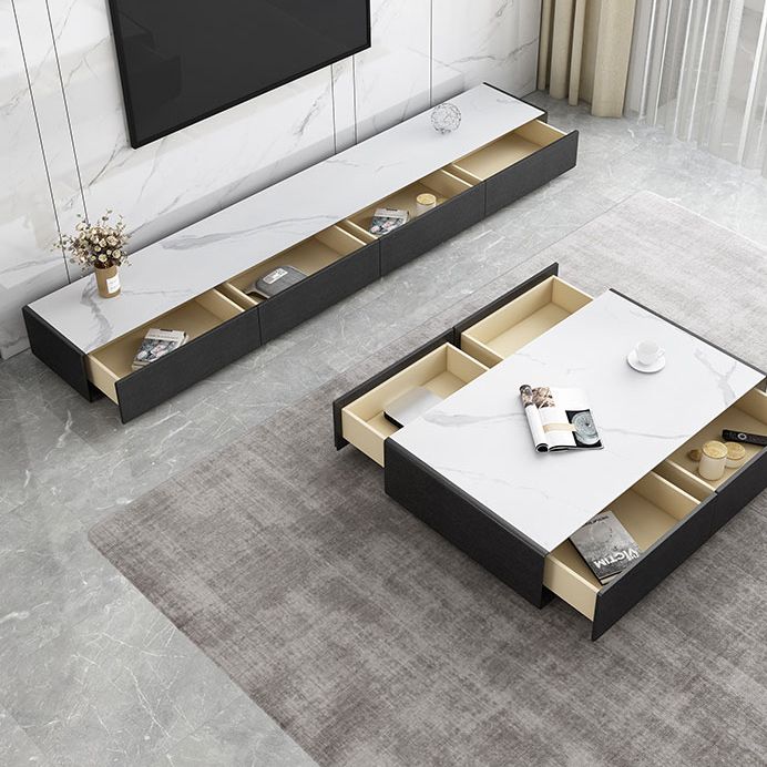 Modern Style TV Media Stand with Drawers Engineered Wood TV Stand Clearhalo 'furn' 'furn_tv_stands_entertainment_centers' 'Furniture' 'Living Room Furniture' 'TV Stands & Entertainment Centers' 'TV Stands & Media Storage Furniture' 'tv_stands_entertainment_centers' 1200x1200_cbbeb2bb-74c0-4426-be2b-b537dda224b9