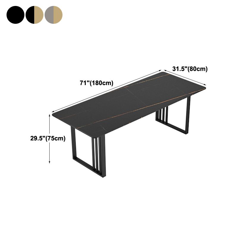 Industrial Style Office Desk Rectangular Sintered Stone Desk for Office Clearhalo 'furn' 'furn_office_desk' 'Furniture' 'Office Desks' 'Office Furniture' 'office_desk' 1200x1200_cbbef202-6eaa-48b0-a980-f9349d752051