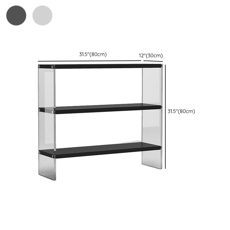 Rectangle Shape Contemporary Console Table Black/White Console Sofa Table Clearhalo 'Console Tables' 'console_tables' 'Entry & Mudroom Furniture' 'furn' 'furn_console_tables' 'Furniture' 1200x1200_cbc313d7-7c89-4ece-8e59-cdaddaa18d15