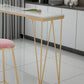 Glam Style Faux Marble Bar Counter Table Rectangle Bar Counter Table Clearhalo 'Bar Furniture' 'Bar Tables' 'bar_tables' 'furn' 'furn_bar_tables' 'Furniture' 'Kitchen & Dining Furniture' 1200x1200_cbc35106-9376-4671-a834-b17ca7b687ed