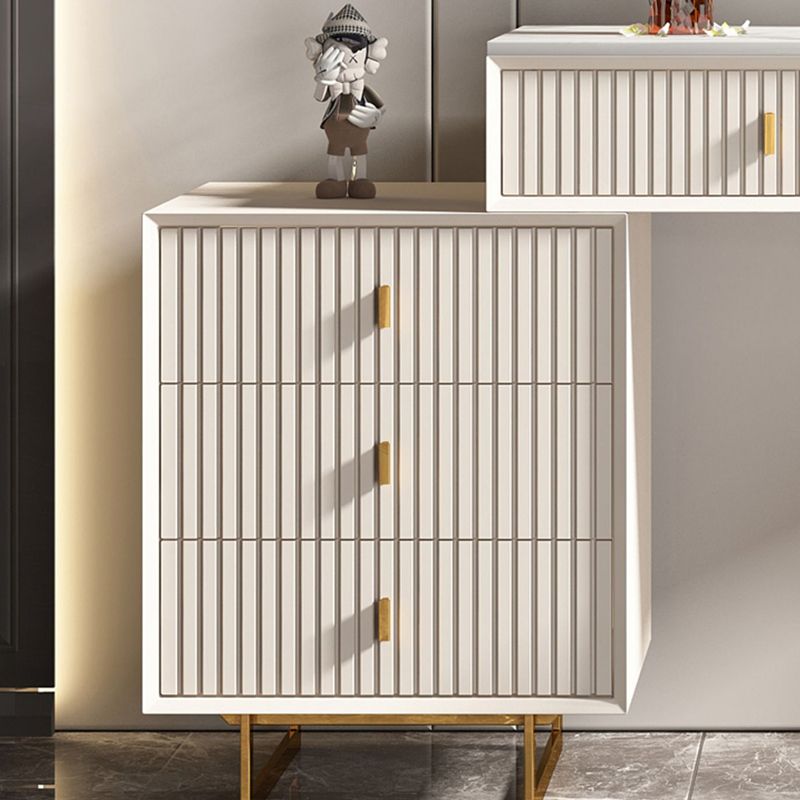 Table de vanité de 29,92 "avec tiroirs en pierre de maquillage en pierre