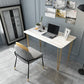 Home Hairpin Base Writing Desk Glam Style Stone Writing Desk Clearhalo 'furn' 'furn_office_desk' 'Furniture' 'furniture_office_desk' 'Office Desks' 'Office Furniture' 'office_desk' 1200x1200_cbc84c16-fe40-4e27-aced-9211946699df