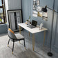 Home Hairpin Base Writing Desk Glam Style Stone Writing Desk Clearhalo 'furn' 'furn_office_desk' 'Furniture' 'furniture_office_desk' 'Office Desks' 'Office Furniture' 'office_desk' 1200x1200_cbc98b23-6da7-4f35-828f-2efba15c962c
