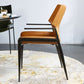 Faux Leather Dining Chairs Industrial Style Patio Dining Chair with Black Legs Clearhalo 'Dining Chairs' 'Dining Tables & Seating' 'dining_chair' 'furn' 'furn_dining_chair' 'Furniture' 'Kitchen & Dining Furniture' 1200x1200_cbc99f29-2477-40f9-bcd0-7e83a9f867ec