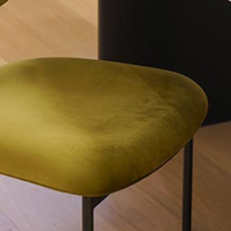 Scandinavian Linen Dining Chairs for Home Use Open Back Dining Side Chairs Clearhalo ' kitchen&dining_furn' 'Dining Chairs' 'Dining Tables & Seating' 'dining_chair' 'furn' 'furn_dining_chair' 'Furniture' 'furniture_dining_chair' 'Kitchen & Dining Furniture' 'kitchen' 1200x1200_cbcaf7f7-8ef3-4149-b556-dfde7629d528