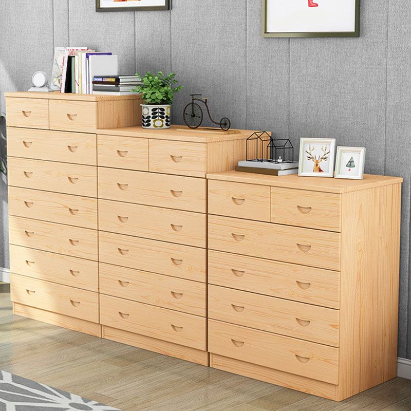 Modern Pine Wood Lingerie Chest 18" W Vertical Storage Chest with Drawers Clearhalo 'Bedroom Furniture' 'Dressers & Chests' 'dressers_chests' 'furn' 'furn_dressers_chests' 'Furniture' 1200x1200_cbcc9cf3-31ae-46b4-a5ee-ae8538165bfc