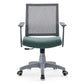 Mesh Mid Back Desk Chair Contemporary Fixed Arms Bureau stoel met wielen