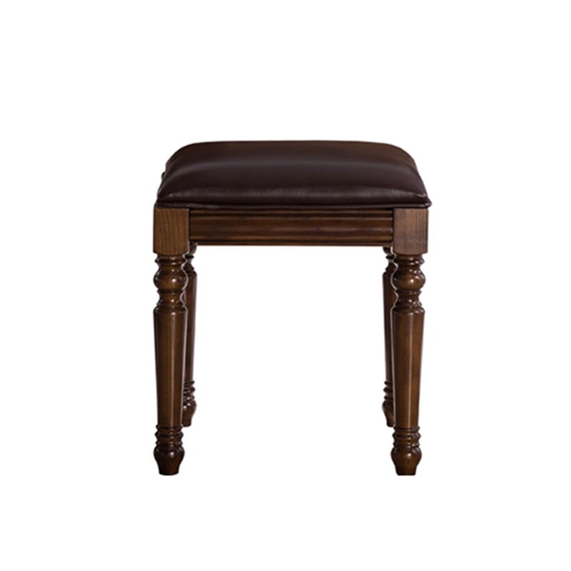 Solid Wood Vanity Dressing Table Traditional Flip-Top Makeup Vanity Desk