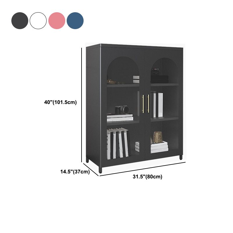 Mobile moderno mobile in metallo porte in vetro armadio a buffet per camera da letto