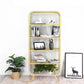 Light Luxury Metal Bookcase Shelf Closed Back Bookcase for Study Room Clearhalo 'Bookcases' 'furn' 'furn_bookcases' 'Furniture' 'Office Furniture' 1200x1200_cbd18434-19bf-43ac-8739-d8216e5c8cfe