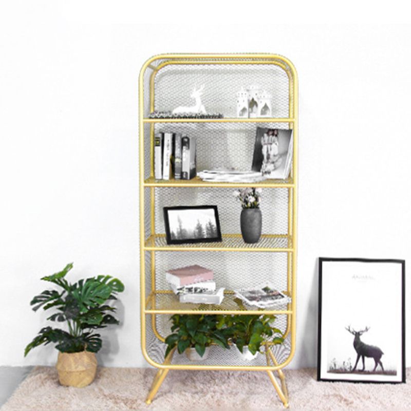 Light Luxury Metal Bookcase Shelf Closed Back Bookcase for Study Room Clearhalo 'Bookcases' 'furn' 'furn_bookcases' 'Furniture' 'Office Furniture' 1200x1200_cbd18434-19bf-43ac-8739-d8216e5c8cfe