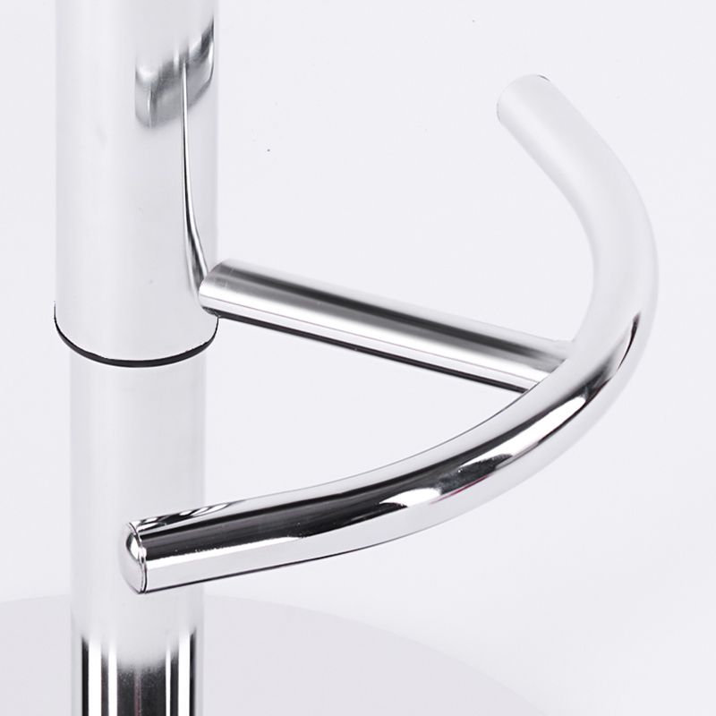 Modern Faux Leather Adjustable Height Swivel Bar Stool with Footrest Clearhalo 'Bar Furniture' 'Bar Stools' 'bar_stools' 'furn' 'furn_bar_stools' 'Furniture' 'Kitchen & Dining Furniture' 1200x1200_cbd1e218-ba70-4e67-98c8-51e03f35156c