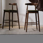 Faux Leather Dining Stools Industrial Style Bar Stool with Solid Wood Base Clearhalo 'Bar Furniture' 'Bar Stools' 'bar_stools' 'furn' 'furn_bar_stools' 'Furniture' 'Kitchen & Dining Furniture' 1200x1200_cbd2c2ef-7a31-4e11-b68a-abe1f64e3066