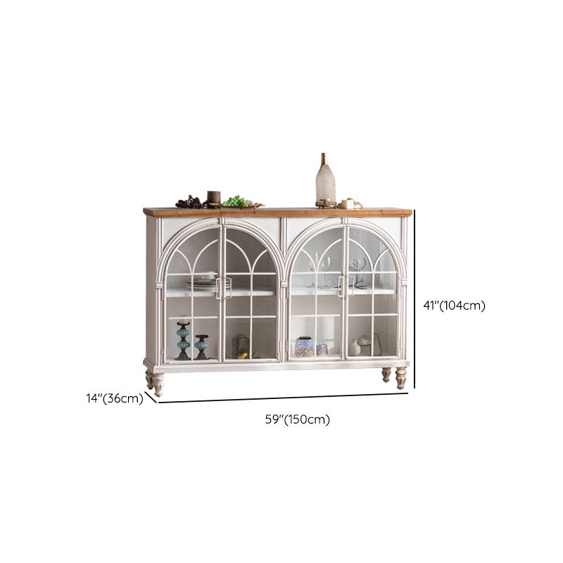 Traditional Display Stand Solid Wood Glass Doors Hutch Cabinet for Bedroom Clearhalo 'Display & China Cabinets' 'display_china_cabinets' 'furn' 'furn_display_china_cabinets' 'Furniture' 'Kitchen & Dining Furniture' 1200x1200_cbd2f368-caee-4b70-a460-a26a0a0242eb