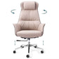 Contemporary High Back Swivel Chair Leather Home Office Chair
