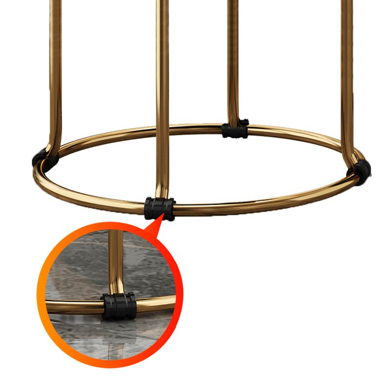 Contemporary Ottoman Fabric Upholstered Solid Color Round Ottoman Clearhalo 'furn' 'furn_ottomans_poufs' 'Furniture' 'Living Room Furniture' 'Ottomans & Poufs' 'ottomans_poufs' 1200x1200_cbda81a6-57b7-4219-aded-c54a9f067056