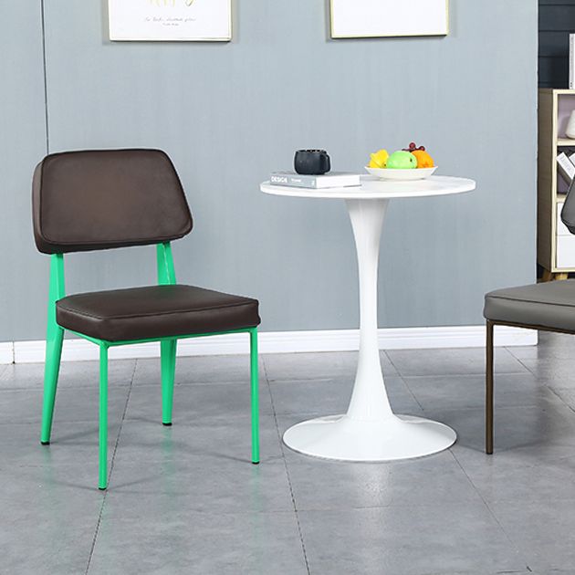 Chaise de bras industriel en métal ouvrir la salle de cuisine de salle à manger