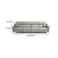 37.8 "W echt lederen vierkante arm sectionals bank, moderne Chesterfield Sectionals