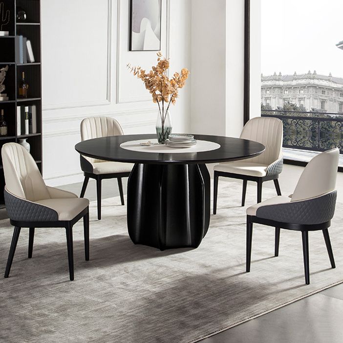 Set di tavoli da pranzo in legno massiccio 1/4/5/7 PE PEDESTAL TAVOLO PETTURA CON IMPOSTO