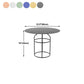 Frame Shaped Base Design Cocktail Table Multi-color Selection of Metal Round Coffee Table Clearhalo 'Coffee & Accent Tables' 'Coffee Tables' 'coffee_tables' 'furn' 'furn_coffee_tables' 'Furniture' 'furniture_coffee_tables' 'Living Room Furniture' 1200x1200_cbdd8cea-e646-4415-925d-1e27228f0d7c