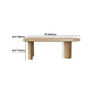 Modern Solid Wood Dining Table Free Form Table with 3 Legs for Kitchen Clearhalo 'Dining Tables & Seating' 'Dining Tables' 'dining_table' 'furn' 'furn_dining_table' 'Furniture' 'Kitchen & Dining Furniture' 1200x1200_cbdf3fa7-4218-48e2-8192-f367c6080ba2