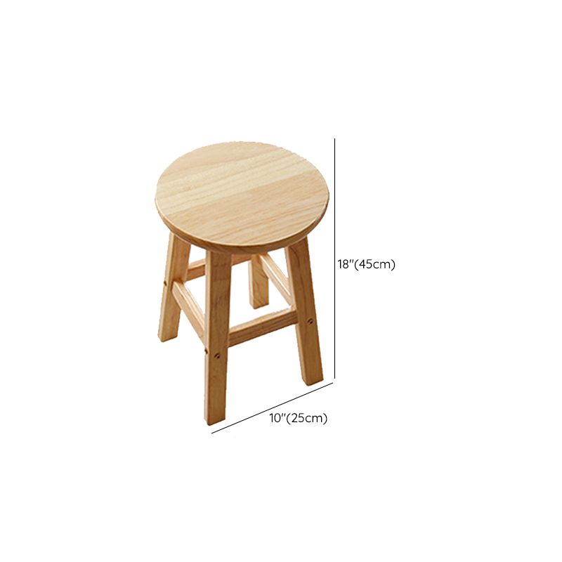 Light Wood Finish Counter & Bar Stools Modern Indoor Stools with 4 Legs Clearhalo 'Bar Furniture' 'Bar Stools' 'bar_stools' 'furn' 'furn_bar_stools' 'Furniture' 'Kitchen & Dining Furniture' 1200x1200_cbdf441d-8787-4e58-94ab-440d43d602a4