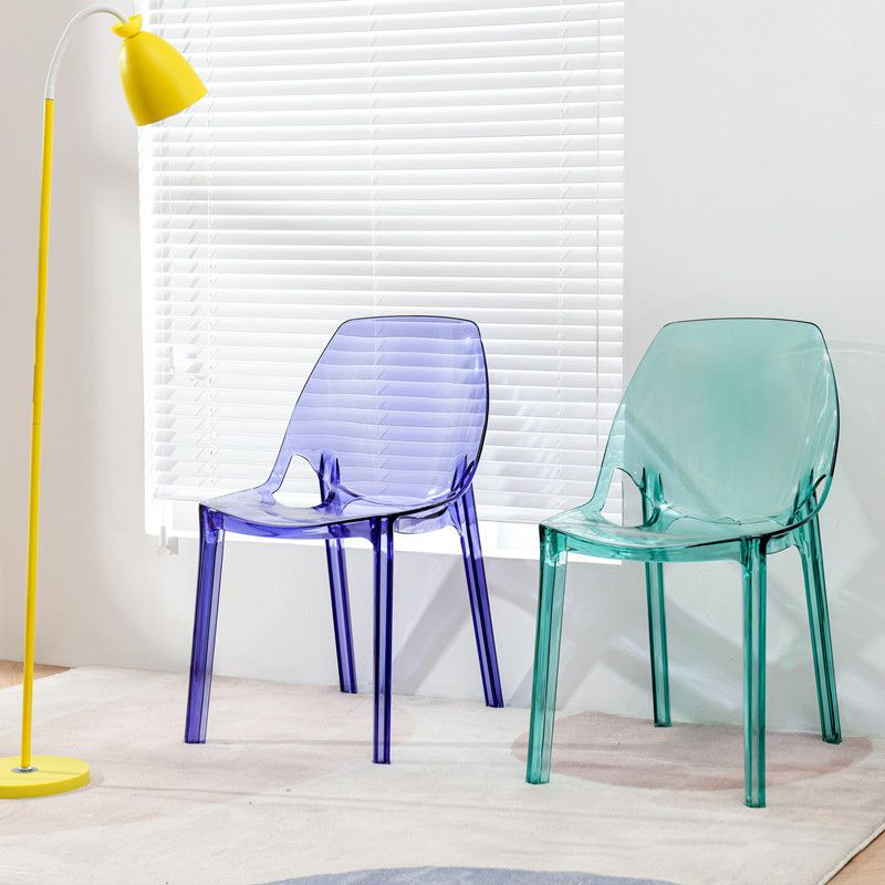 Glam Style Plastic Kitchen Dining Room Chair Set Solid Back Side Chairs Clearhalo ' kitchen&dining_furn' 'Dining Chairs' 'Dining Tables & Seating' 'dining_chair' 'furn' 'furn_dining_chair' 'Furniture' 'furniture_dining_chair' 'Kitchen & Dining Furniture' 'kitchen' 1200x1200_cbe0486e-450d-43ea-b758-cb69b85bc2ea