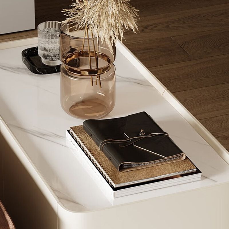 Tray Top Rectangular Side Table with 2 Drawers and a Cabinet Clearhalo 'Coffee & Accent Tables' 'End & Side Tables' 'end_side_tables' 'furn' 'furn_end_side_tables' 'Furniture' 'Living Room Furniture' 1200x1200_cbe141aa-1133-4b1f-acee-297514c3ea93