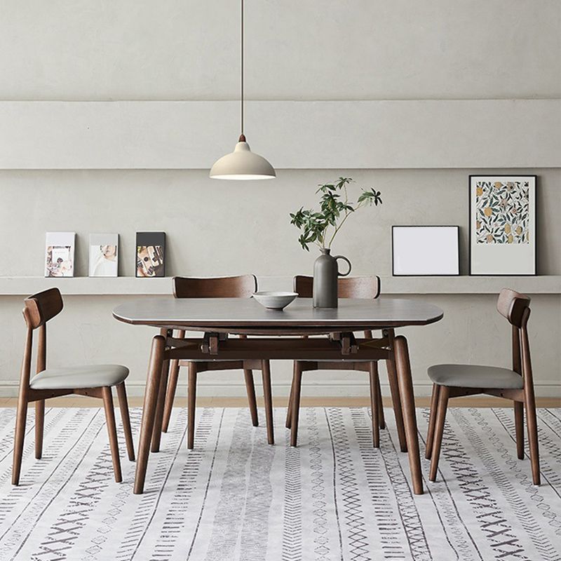 Modern 1/4/5/7 stukken Dinerset Stone opvouwbare eettafel voor eetkamer