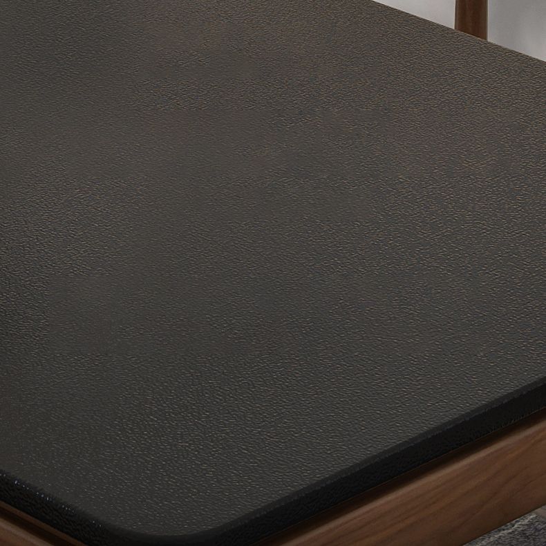 Rectangle Stone Top Table Mid-Century Modern Dining Table with 4 Wood Legs Clearhalo 'Dining Tables & Seating' 'Dining Tables' 'dining_table' 'furn' 'furn_dining_table' 'Furniture' 'Kitchen & Dining Furniture' 1200x1200_cbe1f6a7-703e-4123-8231-4753cd4a9c45