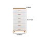 Scratch Resistant Modern Accent Chest with Soft Close Drawers in White