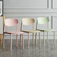 Minimalist Opening Back Dining Side Chair Kitchen Plastic Dining Side Chair Clearhalo ' kitchen&dining_furn' 'Dining Chairs' 'Dining Tables & Seating' 'dining_chair' 'furn' 'furn_dining_chair' 'Furniture' 'furniture_dining_chair' 'Kitchen & Dining Furniture' 'kitchen' 1200x1200_cbe6d6ed-8f82-48c2-ab5e-acc45a8449bb