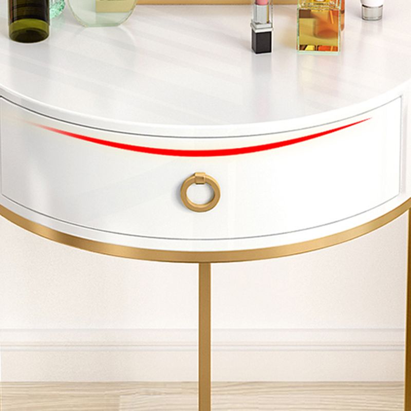 Tavolo da toeletta da toeletta per trucco bianco/verde con cassetto 19,68 "W x 29.52" H