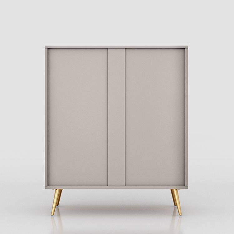 Moderno tavolo a buffet in pietra in pietra in legno ingegnerizzato con cassetto per soggiorno