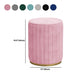 Glam Velvet Pouf Chair Tear Resistant Cylinder Shape Gold Base Ottoman Stool Clearhalo 'furn' 'furn_ottomans_poufs' 'Furniture' 'Living Room Furniture' 'Ottomans & Poufs' 'ottomans_poufs' 1200x1200_cbe95dcf-e6b0-4af4-9329-a2ad0261b87a