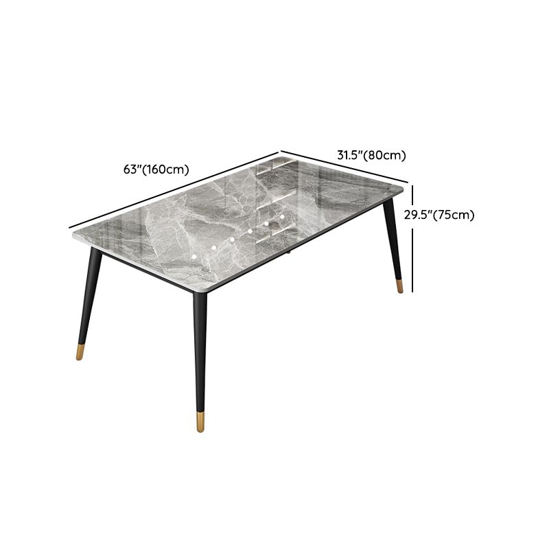 Moderne eettafel ingesteld 1/2/5 pc's metalen frame eettafel en stoelen