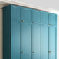 Blauw gemanipuleerde houten garderobe kast eigentijdse garderobe armoire