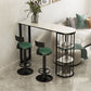 Modern Table and Stool Set 1/3/5 Pcs Free Form Bar Table and Adjustable Height Stools Clearhalo 'Bar Furniture' 'furn' 'furn_home_bar_bar_sets' 'Furniture' 'Home Bars & Bar Sets' 'home_bar_bar_sets' 'Kitchen & Dining Furniture' 1200x1200_cbec97f3-11bb-4e53-8257-33cf11c787cd