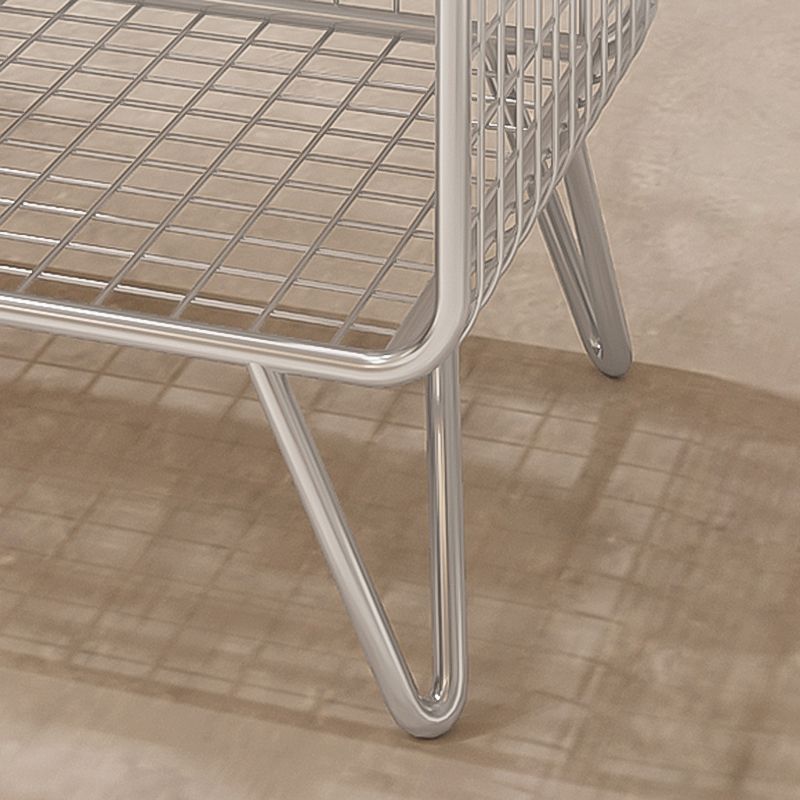 Metal Standard Bookcase Contemporary Style Closed Back Bookcase Clearhalo 'Bookcases' 'furn' 'furn_bookcases' 'Furniture' 'furniture_bookcases' 'kitchen' 'kitchen_bookcases' 'Living Room Furniture' 'Office Furniture' 1200x1200_cbedf8b1-9e62-43bf-9c06-a70ab34611d2