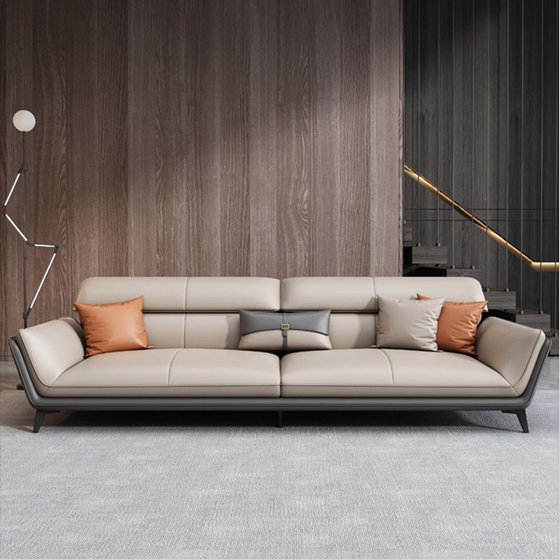 33.46" H Flared Arm Modern Sofa with Sewn Pillow Back Metal Legs Sofa Clearhalo 'furn' 'furn_sofas' 'Furniture' 'furniture_sofas' 'Living Room Furniture' 'Sofa' 'sofas' 1200x1200_cbf16ea3-e84c-4d05-a945-b8293d607698