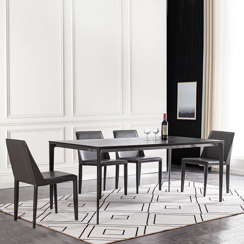 Designer Style 1/4/5/7 Pieces Dining Furniture Set Rectangle Dining Room Table Set Clearhalo 'Dining Room Sets' 'Dining Tables & Seating' 'dining_room_set' 'Furniture' 'furniture_dining_room_set' 'Kitchen & Dining Furniture' 1200x1200_cbf3e5a1-cd5e-4abd-8020-1784837687ca