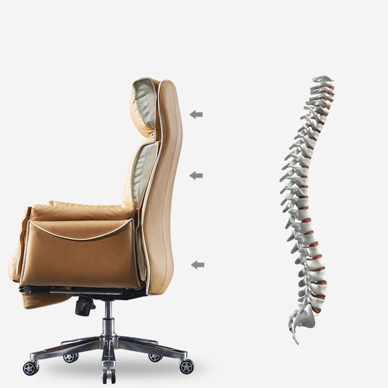 Faux Leather Executive Chair Modern High Back Padded Arms Office Chair Clearhalo 'furn' 'furn_office_chair' 'Furniture' 'Office Chairs' 'Office Furniture' 'office_chair' 1200x1200_cbf52d58-44cb-4bbb-8d79-5149ed5d7e6d