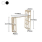 Glam Style Cocktail Bar Table 42-inch Height Metal Base Bar Height Storage Table Clearhalo 'Bar Furniture' 'Bar Tables' 'bar_tables' 'furn' 'furn_bar_tables' 'Furniture' 'furniture_bar_tables' 'Kitchen & Dining Furniture' 'kitchen&dining_furn' 'kitchen' 1200x1200_cbf700ef-c278-4662-be4c-5445ef537a6f